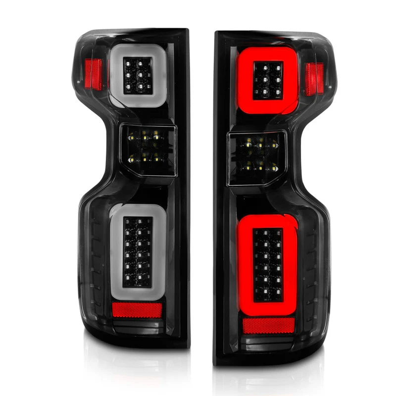 ANZO 19-21 Chevy Silverado Work Truck Full LED Taillights Blk Housing Clear Lens G2 (w/C light Bars) - Image 14