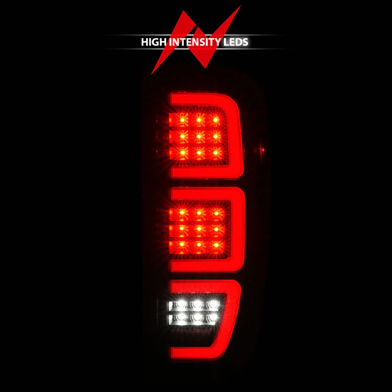 ANZO 19-23 GMC Sierra 1500/2500HD/3500HD Black Replacement Full LED Bar Tail Light - Image 10