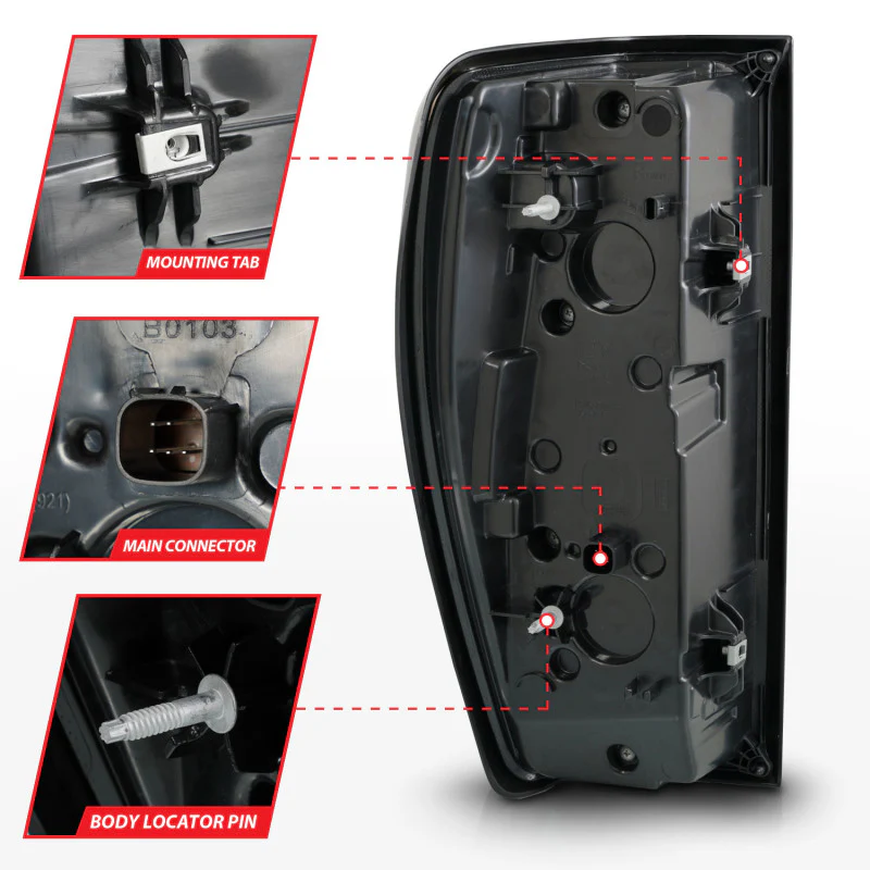 ANZO 19-23 GMC Sierra 1500/2500HD/3500HD Black Replacement Full LED Bar Tail Light - Image 11