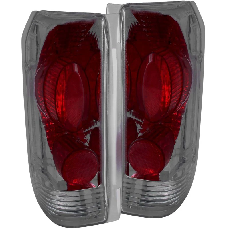 ANZO 1989-1996 Ford F-150 Taillights Smoke - Image 2