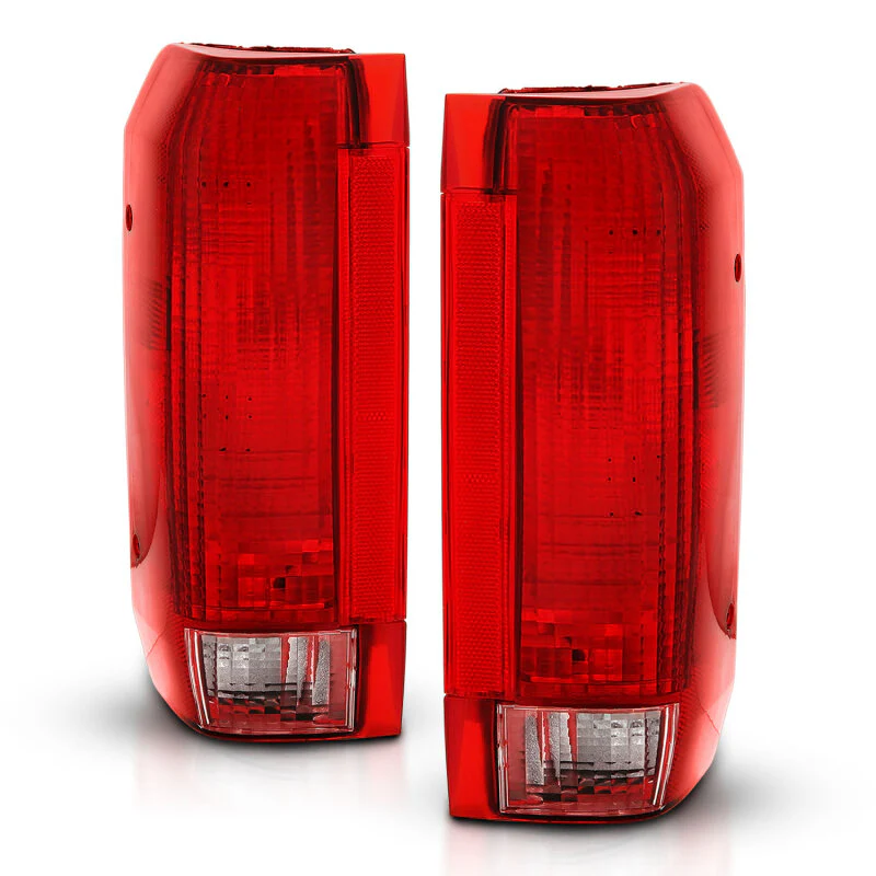 ANZO 1992-1996 Ford Bronco Taillight Red/Clear Lens (OE Replacement) - Image 2