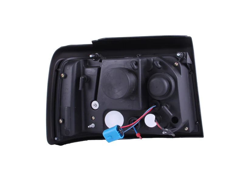 ANZO 1992-1996 Ford F-150 Projector Headlights w/ Halo Black w/ Side Markers and Parking Lights - Image 7