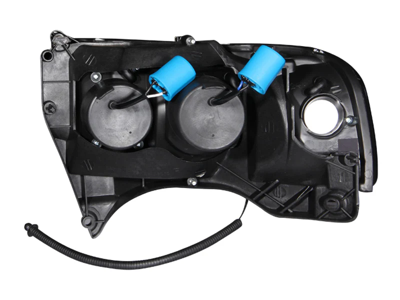 ANZO 1994-2001 Dodge Ram Projector Headlights w/ Halo Black - Image 6