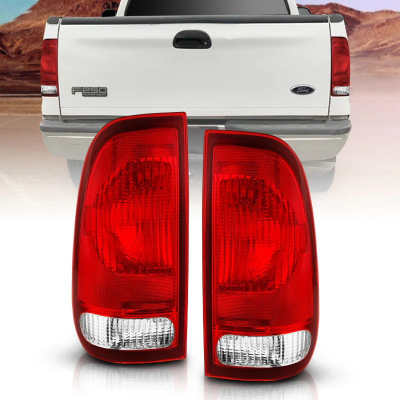 ANZO 1997-2003 Ford F-150 Taillight Red/Clear Lens (OE Replacement) - Image 2