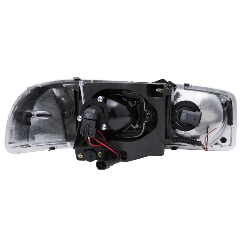 ANZO 1999-2006 GMC Sierra 1500 Projector Headlights w/ U-Bar Black - Image 7