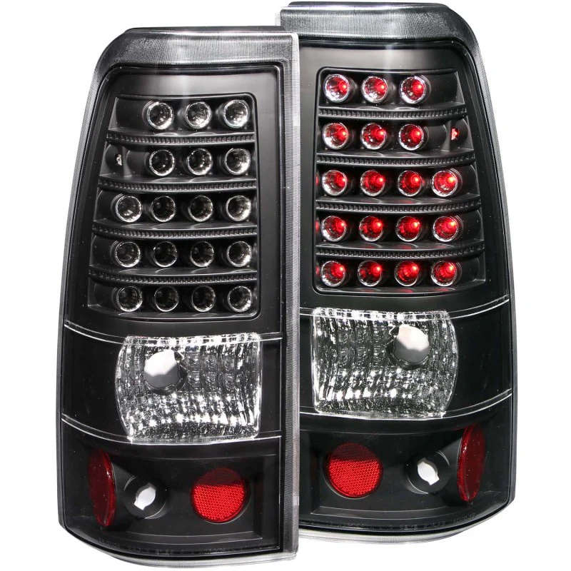 ANZO 1999-2007 Chevrolet Silverado 1500 LED Taillights Black - Image 2
