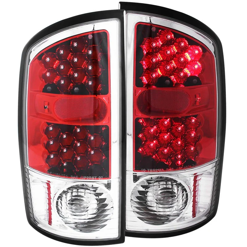 ANZO 2002-2005 Dodge Ram 1500 LED Taillights Red/Clear - Image 2