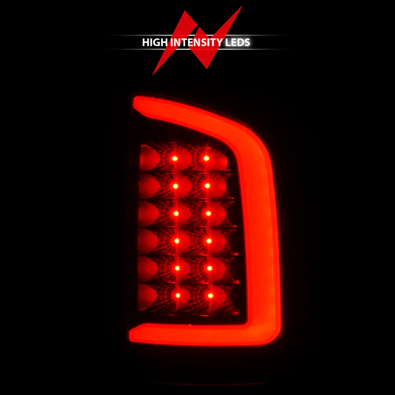 ANZO 2002-2006 Dodge  Ram 1500 LED Tail Lights w/ Light Bar Black Housing Smoke Lens - Image 6