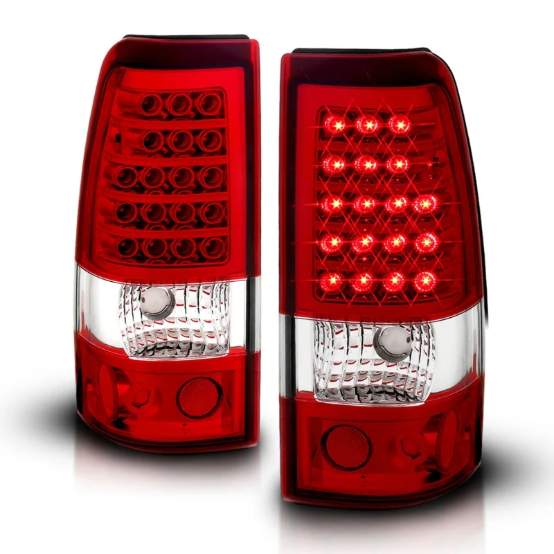 ANZO 2003-2006 Chevrolet Silverado 1500 LED Taillights Red/Clear - Image 13