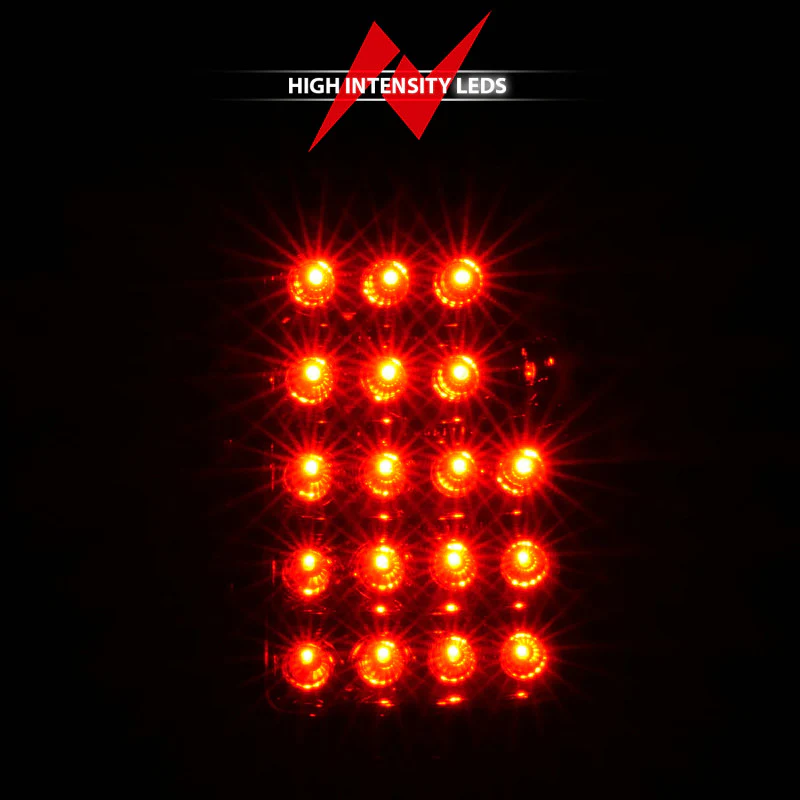 ANZO 2003-2006 Chevrolet Silverado 1500 LED Taillights Red/Clear - Image 7