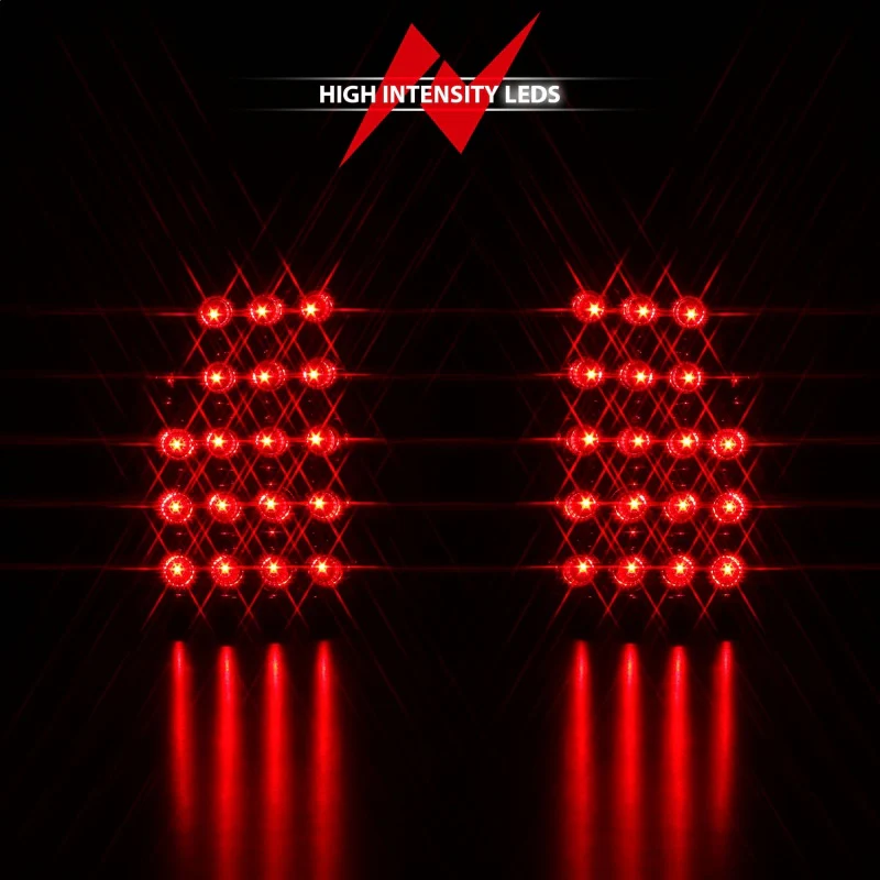 ANZO 2003-2006 Chevrolet Silverado 1500 LED Taillights Red/Clear - Image 8