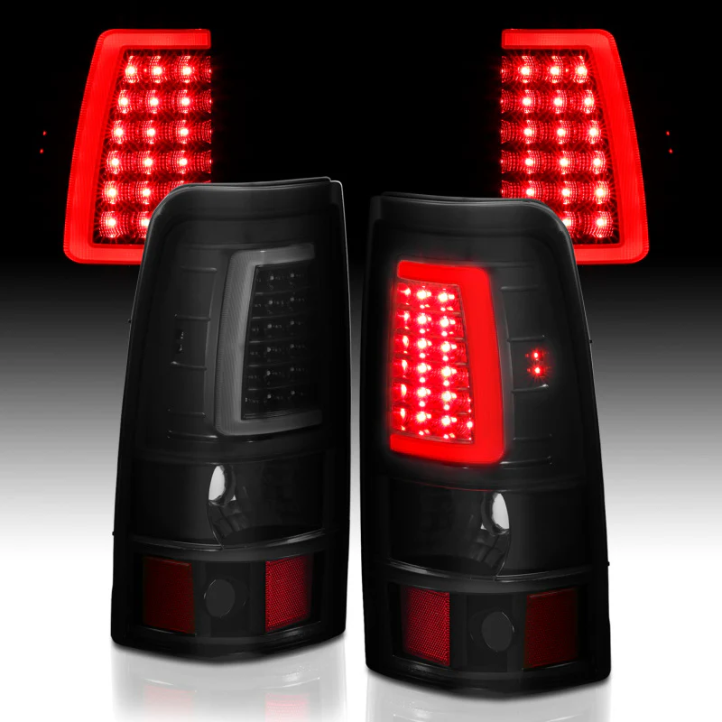 ANZO 2003-2006 Chevy Silverado 1500 LED Taillights Plank Style Black w/Smoke Lens - Image 17
