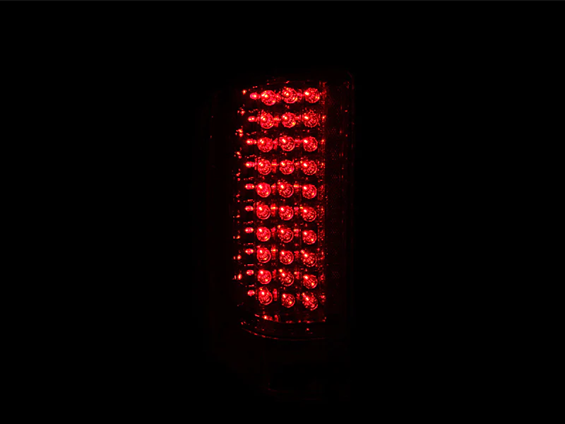ANZO 2007-2013 Chevrolet Silverado 1500 LED Taillights Red/Clear - Image 3