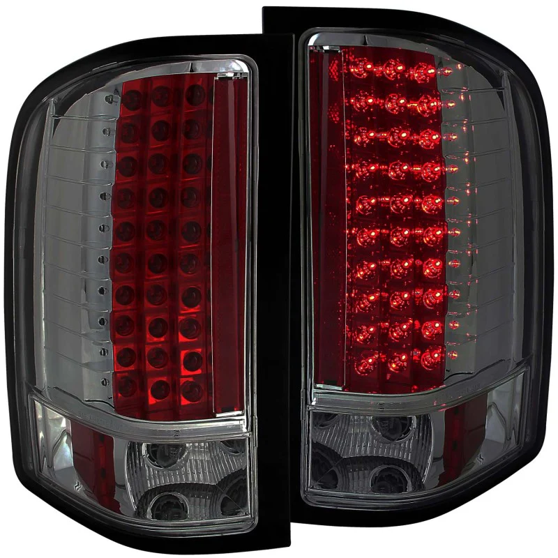 ANZO 2007-2013 Chevrolet Silverado 1500 LED Taillights Smoke - Image 2