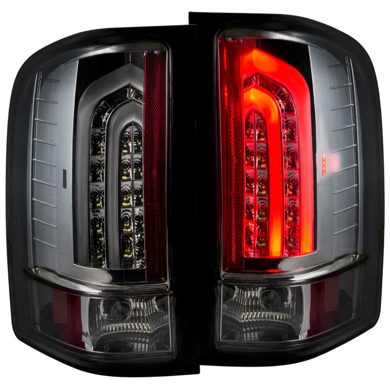 ANZO 2007-2013 Chevrolet Silverado 1500 LED Taillights Smoke G2 - Image 2