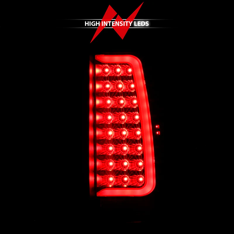 ANZO 2007-2014 Chevy Tahoe LED Taillight Plank Style Black w/Clear Lens - Image 10