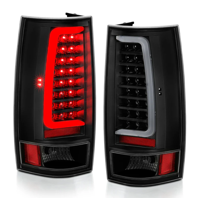 ANZO 2007-2014 Chevy Tahoe LED Taillight Plank Style Black w/Clear Lens - Image 6