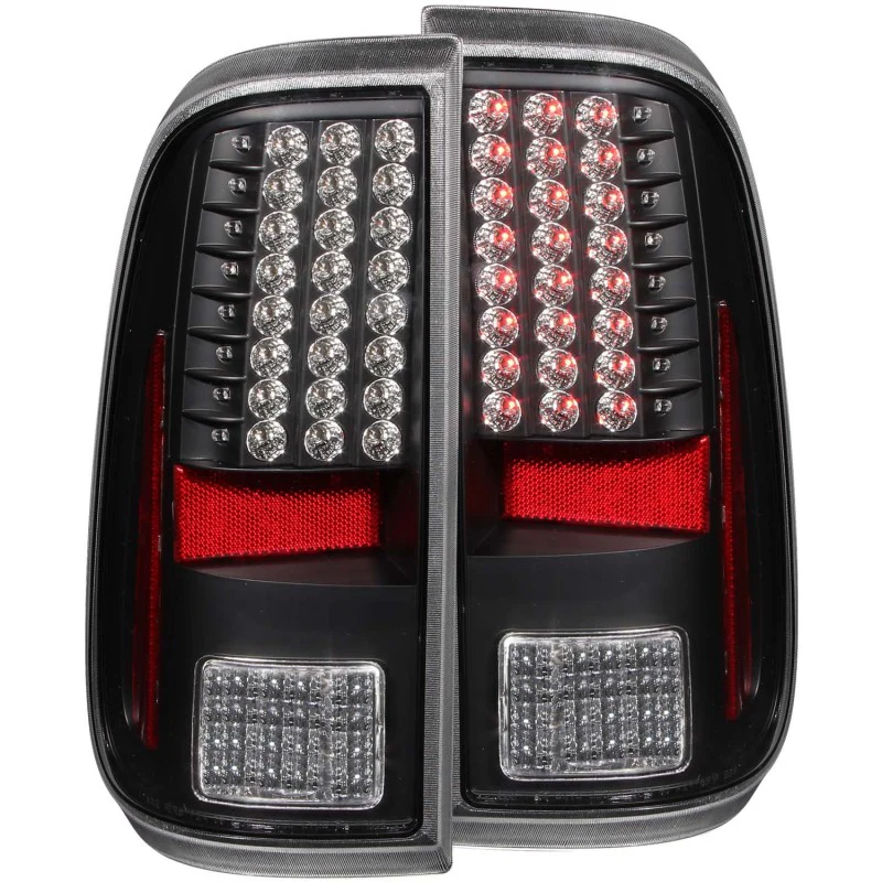 ANZO 2008-2015 Ford F-250 LED Taillights Black - Image 2