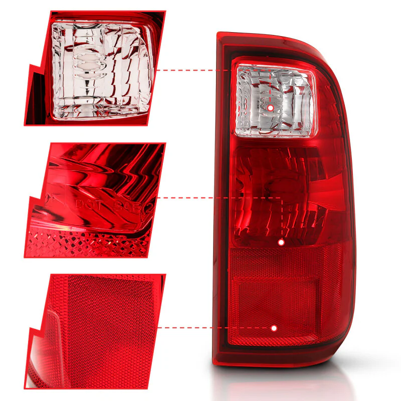 ANZO 2008-2016 Ford F-250 Taillight Red/Clear Lens (OE Replacement) - Image 8