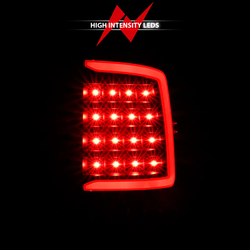 ANZO 2009-2018 Dodge Ram 1500 LED Taillight Plank Style Black w/Clear Lens - Image 4
