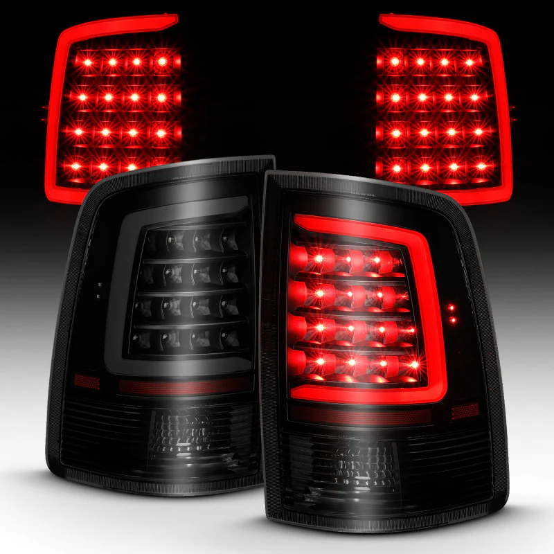 ANZO 2009-2018 Dodge Ram 1500 LED Taillight Plank Style Black w/Smoke Lens - Image 9