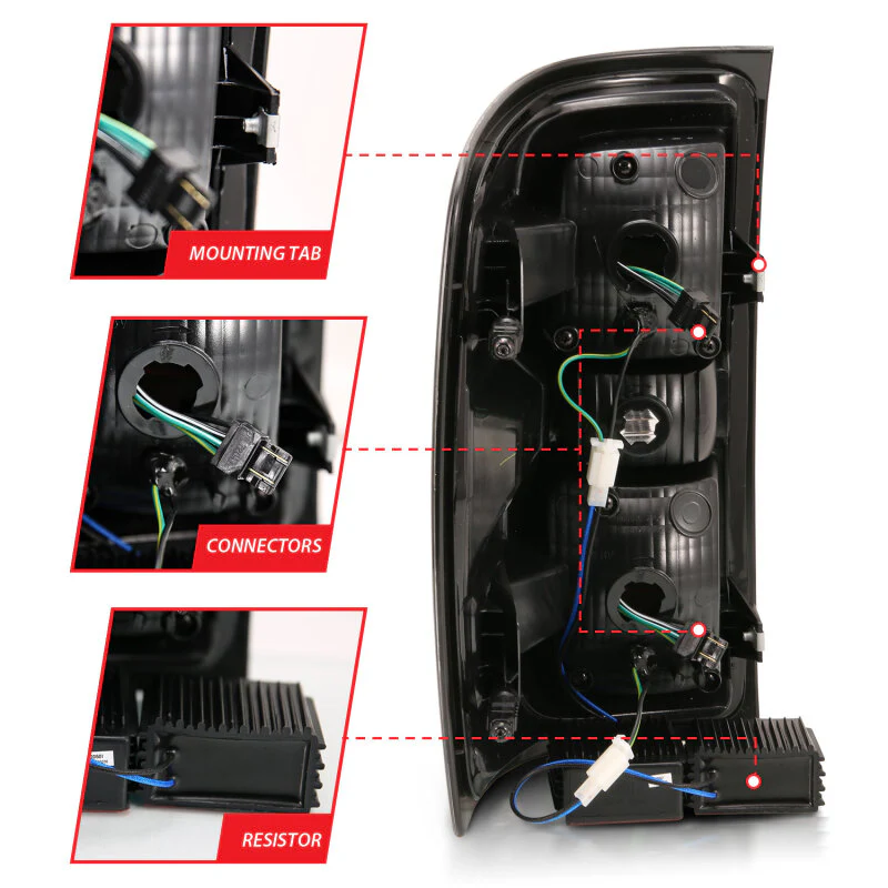 ANZO 2014-2018 Chevy Silverado 1500 LED Taillights Chrome - Image 7