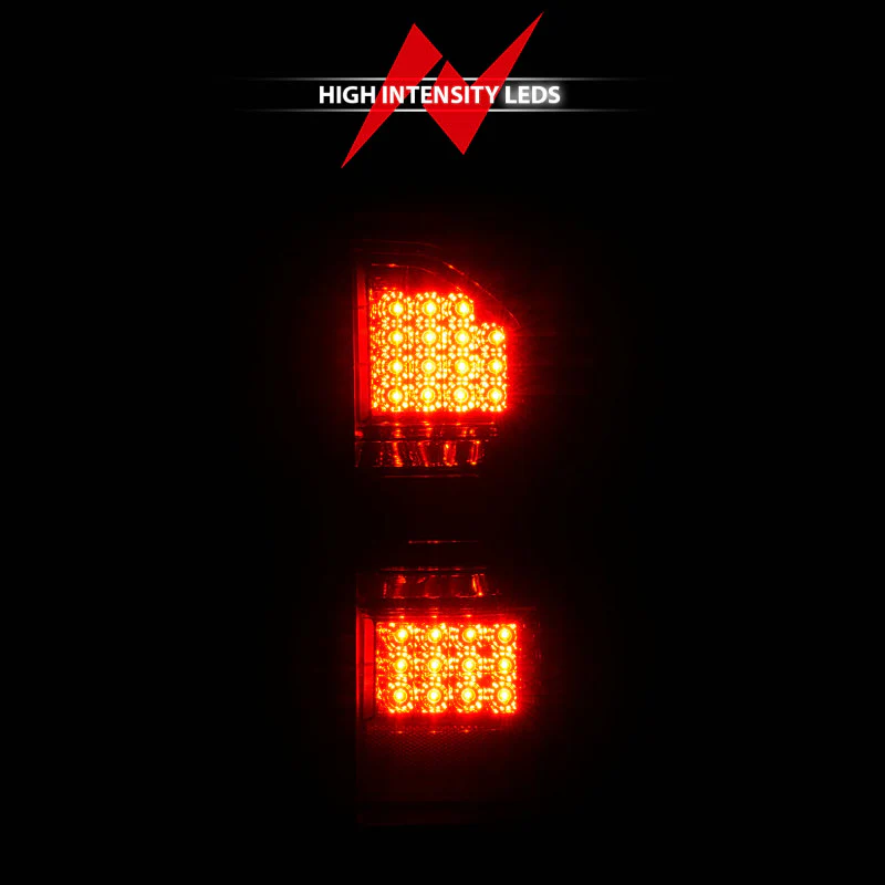 ANZO 2014-2018 GMC Sierra LED Tail Lights Black Housing Smoke Lens - Image 11