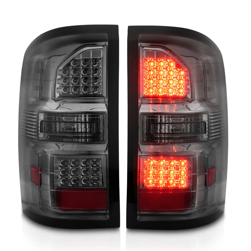 ANZO 2014-2018 GMC Sierra LED Tail Lights Black Housing Smoke Lens - Image 12