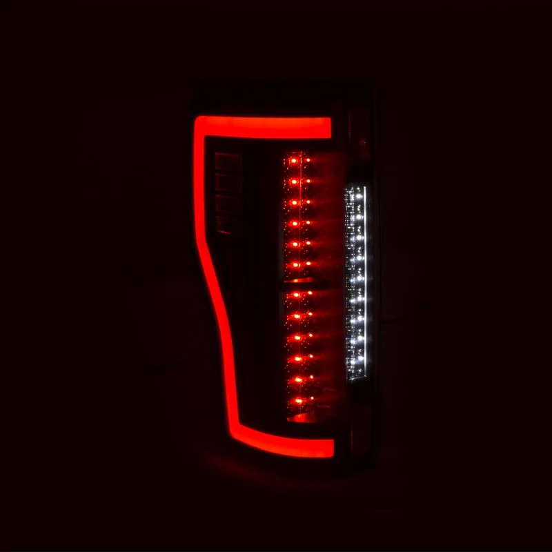 ANZO 2017+ Ford F-250 LED Taillights - Black/Clear - Image 8