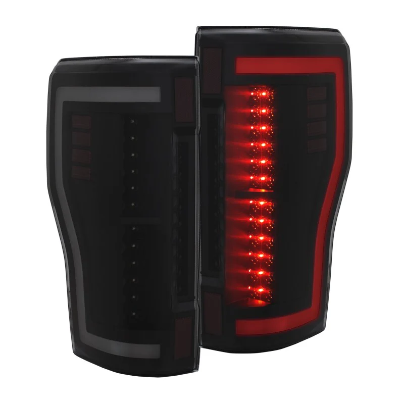 ANZO 2017+ Ford F-250 LED Taillights - Black/Smoke - Image 10
