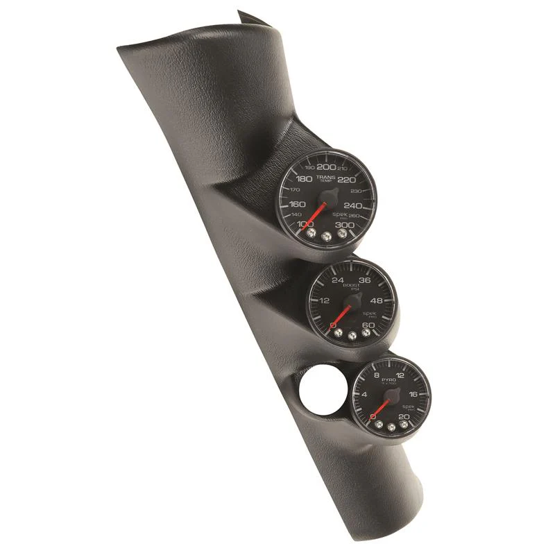 Autometer 98-02 Dodge Ram Spek-Pro Pillar Kit 0-60 PSI/0-2000F/100-300F w/ Speaker Hole - Image 2