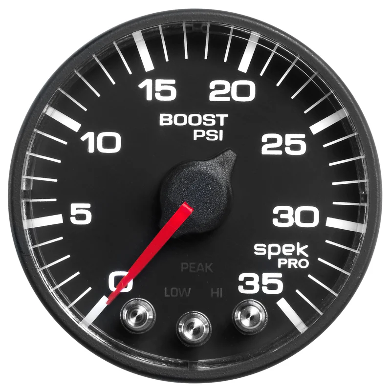 Autometer Diesel Gauge Kit A-Pillar 01-07 GM Boost/EGT 60psi/2000 degree F Black Spek-Pro - Image 7