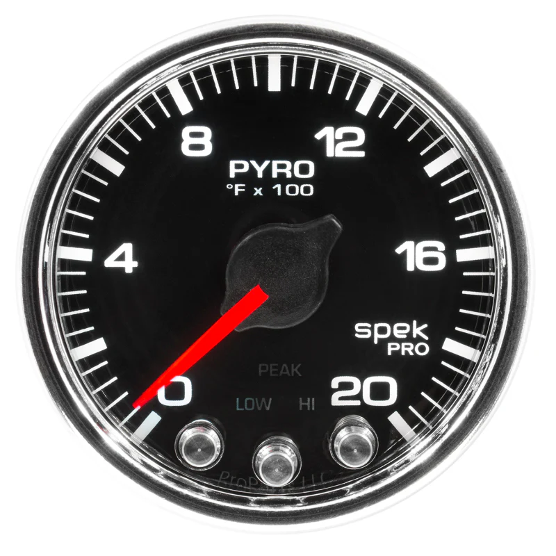 Autometer Diesel Gauge Kit A-Pillar 10-19 RAM Boost/EGT 60psi/2000 degree F Black Spek-Pro - Image 4
