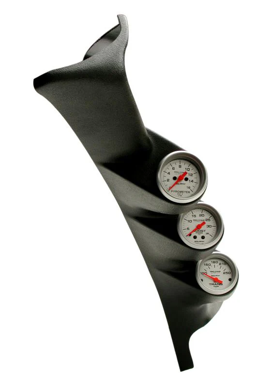 Autometer Diesel Gauge Kit A-Pillar w/ Speaker 01-07 GM Boost/EGT 60psi/2000 degree F Black Spek-Pro - Image 4