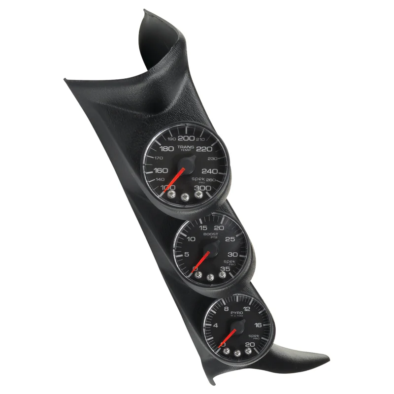 Autometer Diesel Gauge Kit A-Pillar w/ Spkr 01-07 GM Boost/EGT/Trans 60psi/2000 deg F/250 deg F - Image 3