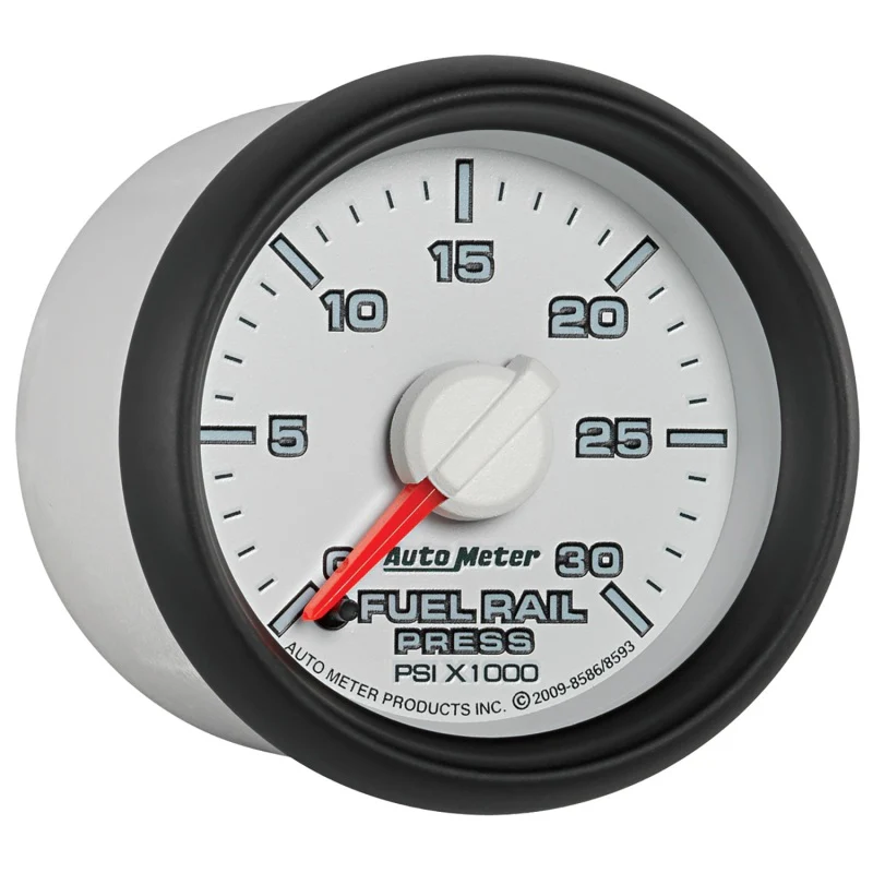 Autometer Factory Match 52.4mm Full Sweep Electric 0-30,000 PSI Diesel Fuel Rail Pressure - Image 2