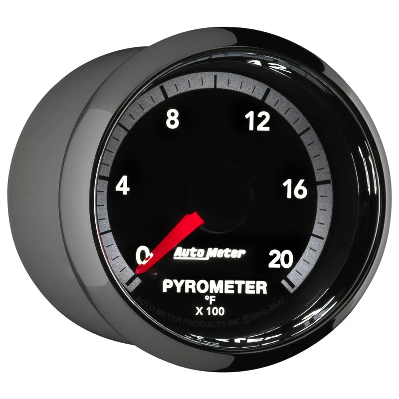 Autometer Gen4 Dodge Factory Match 52.4mm Full Sweep Electronic 0-2000 Deg F EGT/Pyrometer Gauge - Image 5