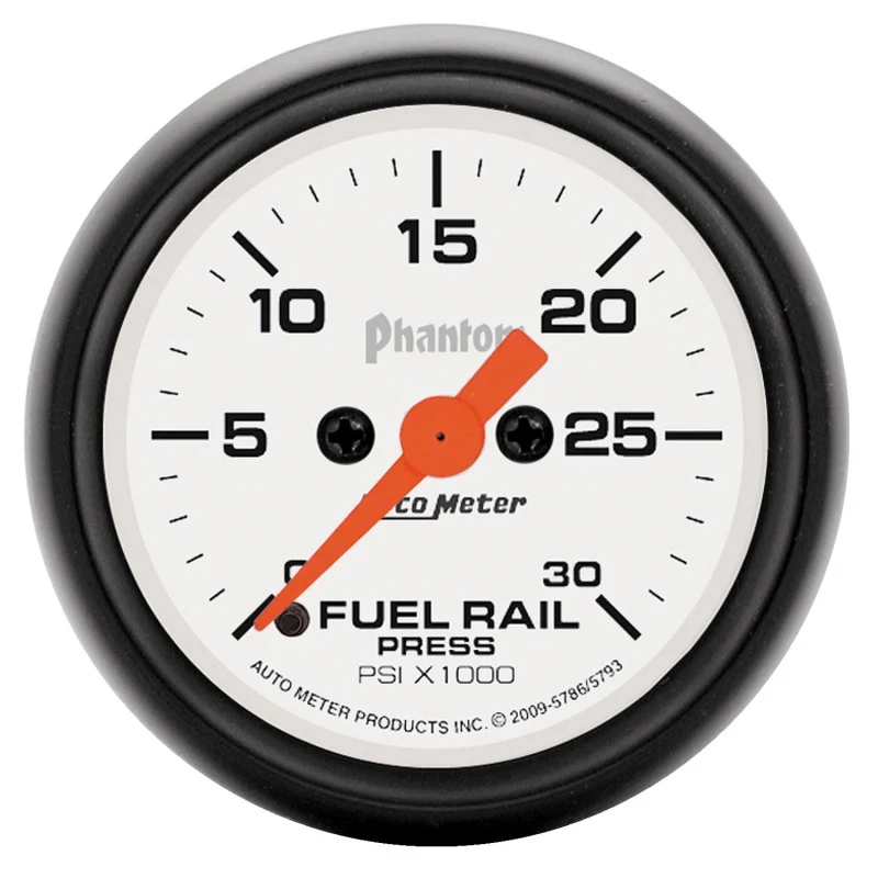 Autometer Phantom 2-1/16in 30K PSI Digital Stepper Motor Fuel Rail Pressure Gauge - Image 2