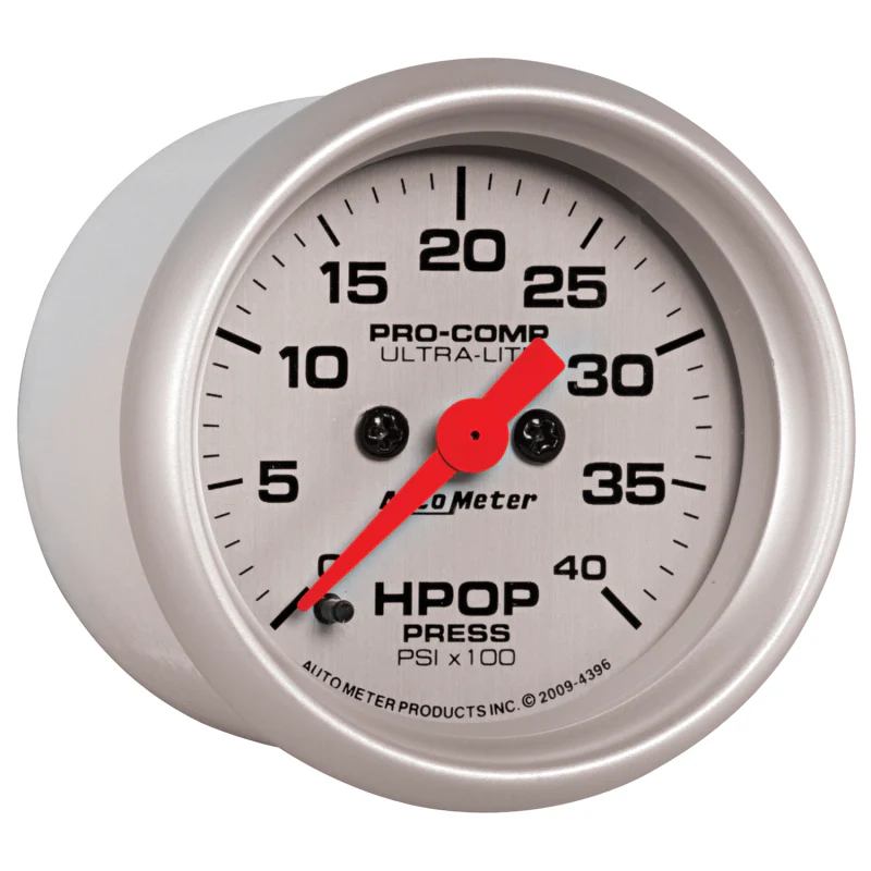 Autometer Ultra-Lite 2 1/16in Electrical 0-4000 PSI High Press Oil Pressure Gauge 94-07 Ford 7.3L - Image 3