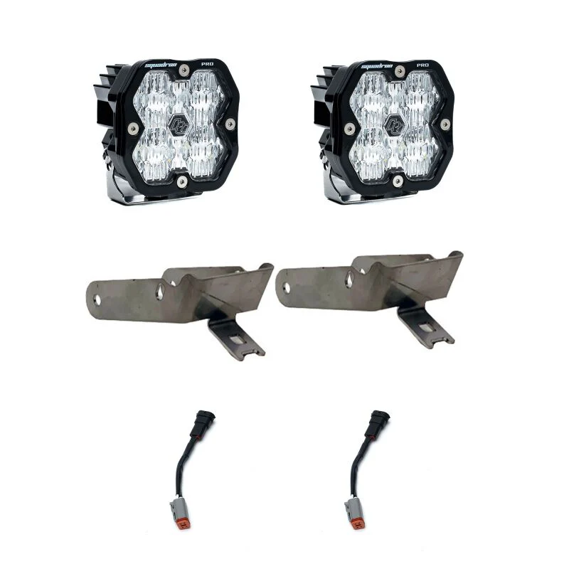 Baja Designs 99-10 Ford Super Duty Squadron 2.0 Pro Fog Pocket Kit