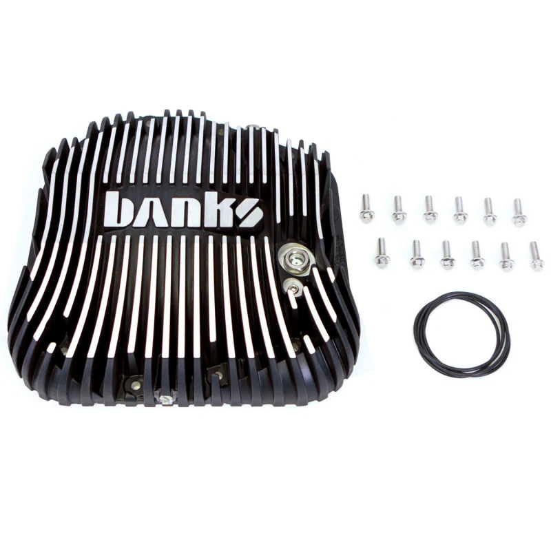 Banks Power 85-19 Ford F250/ F350 10.25in 12 Bolt Black Milled Differential Cover Kit - Image 3