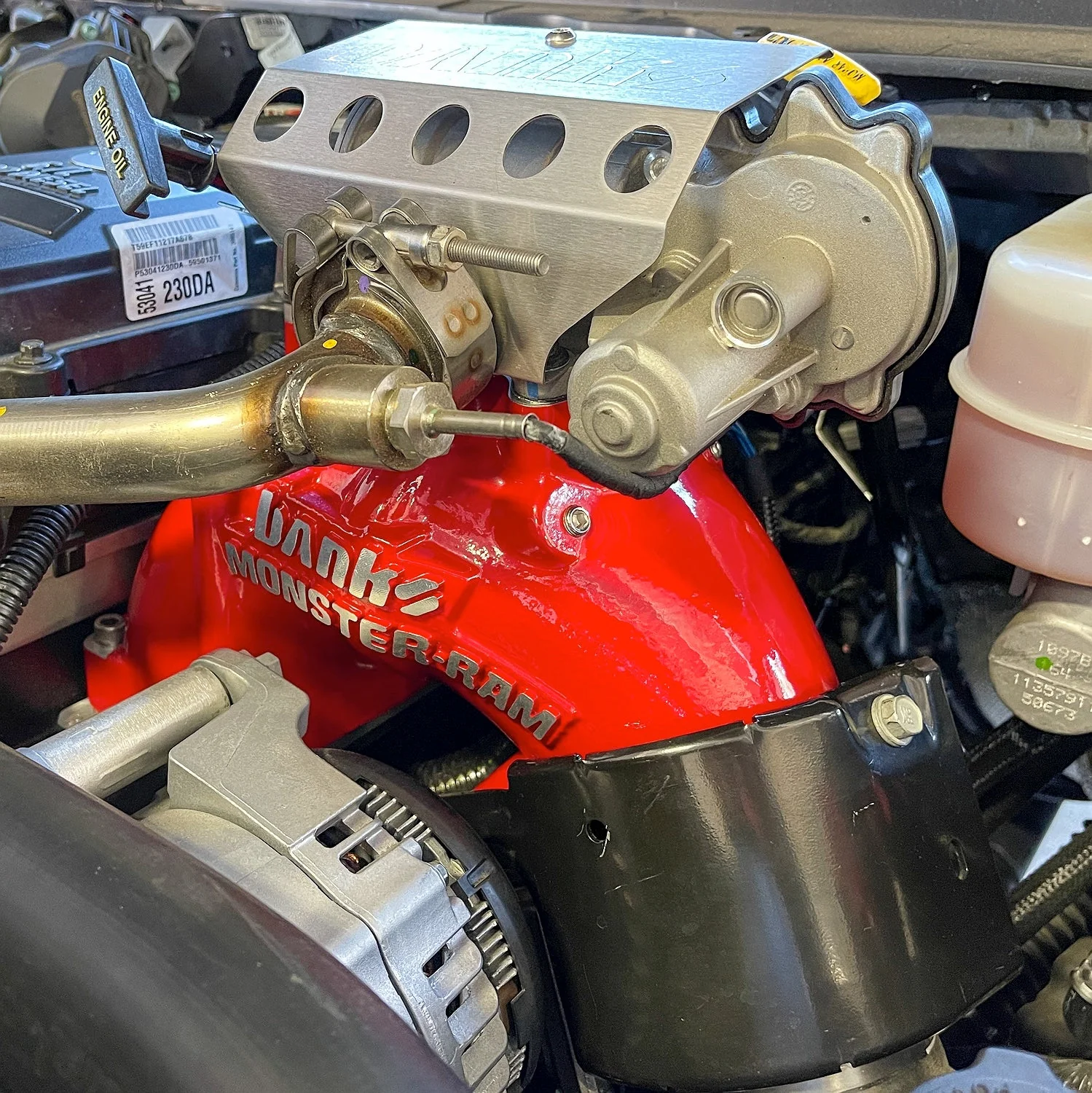 Banks Power 42798-PC Monster-Ram Intake with Plate - Red - Image 6