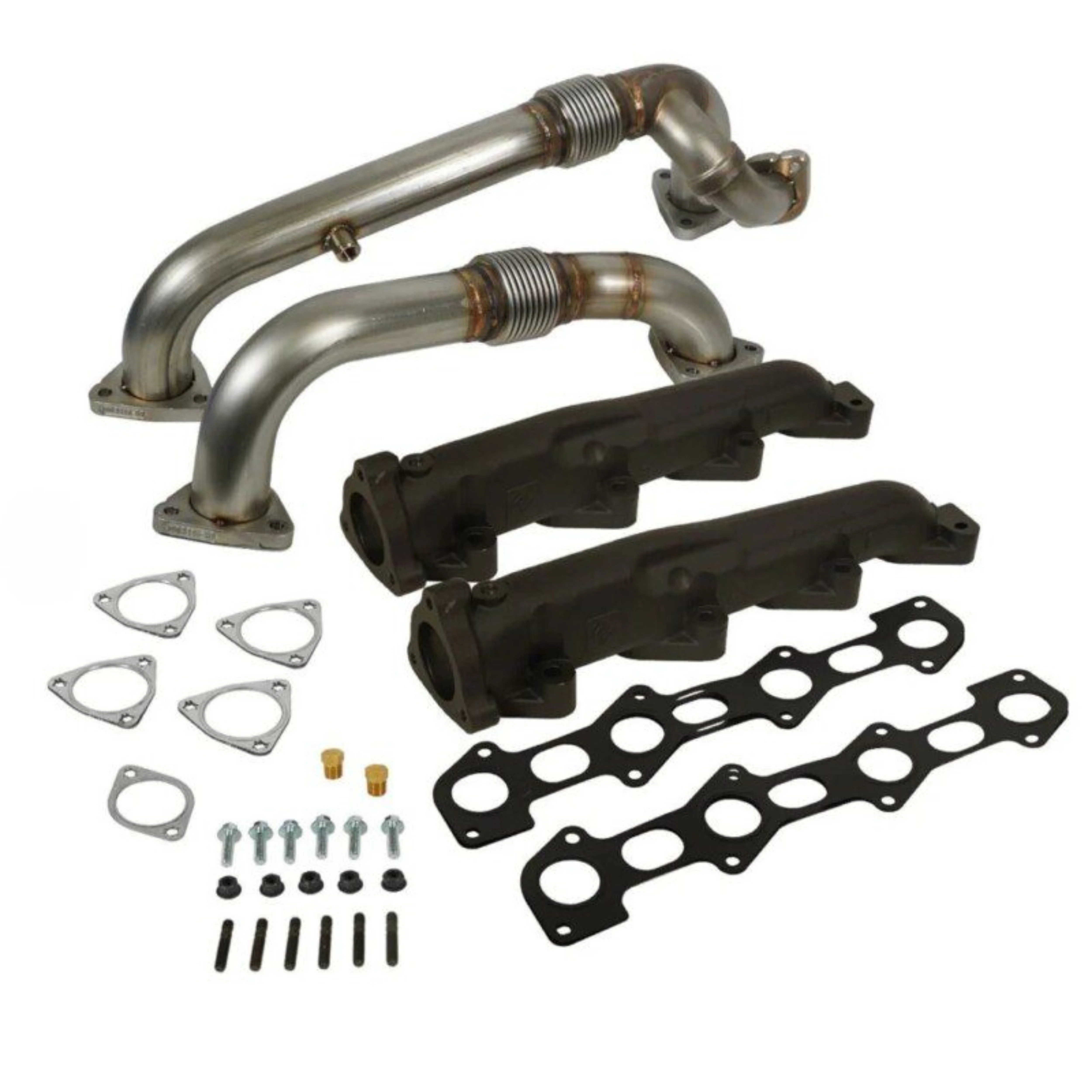 BD Diesel 1041484 Exhaust Manifold and Up-Pipe Kit PowerStroke 6.4L 08-10 Ford F-Series SuperDuty