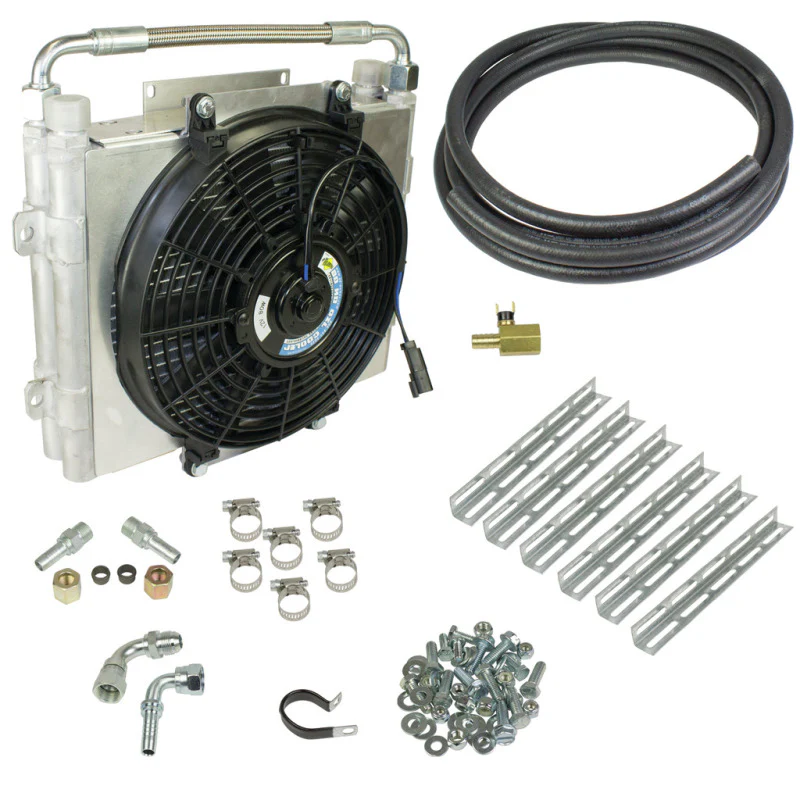BD Diesel Xtrude Double Stacked Transmission Cooler Kit - Universal 1/2in Tubing - Image 2