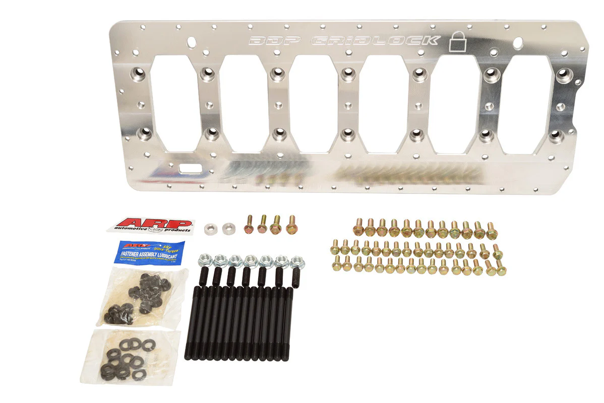 BEAN MACHINE BILLET ALUMINUM GRIDLOCK GIRDLE KIT WITH ARP STUDS