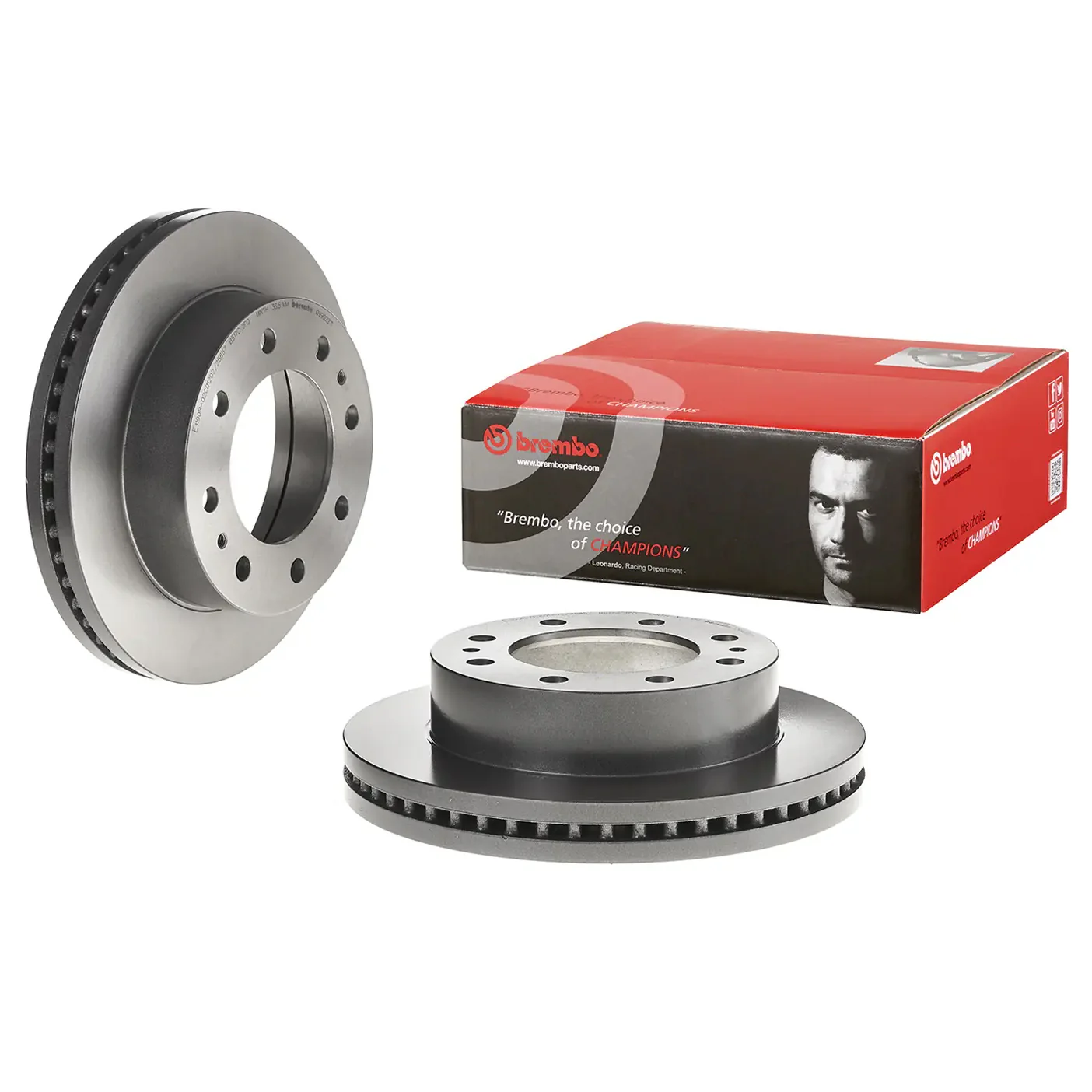 Brembo 00-05 Cadillac DeVille/02-06 Chevy Avalanche 2500 Front Premium UV Coated OE Equivalent Rotor - Image 6