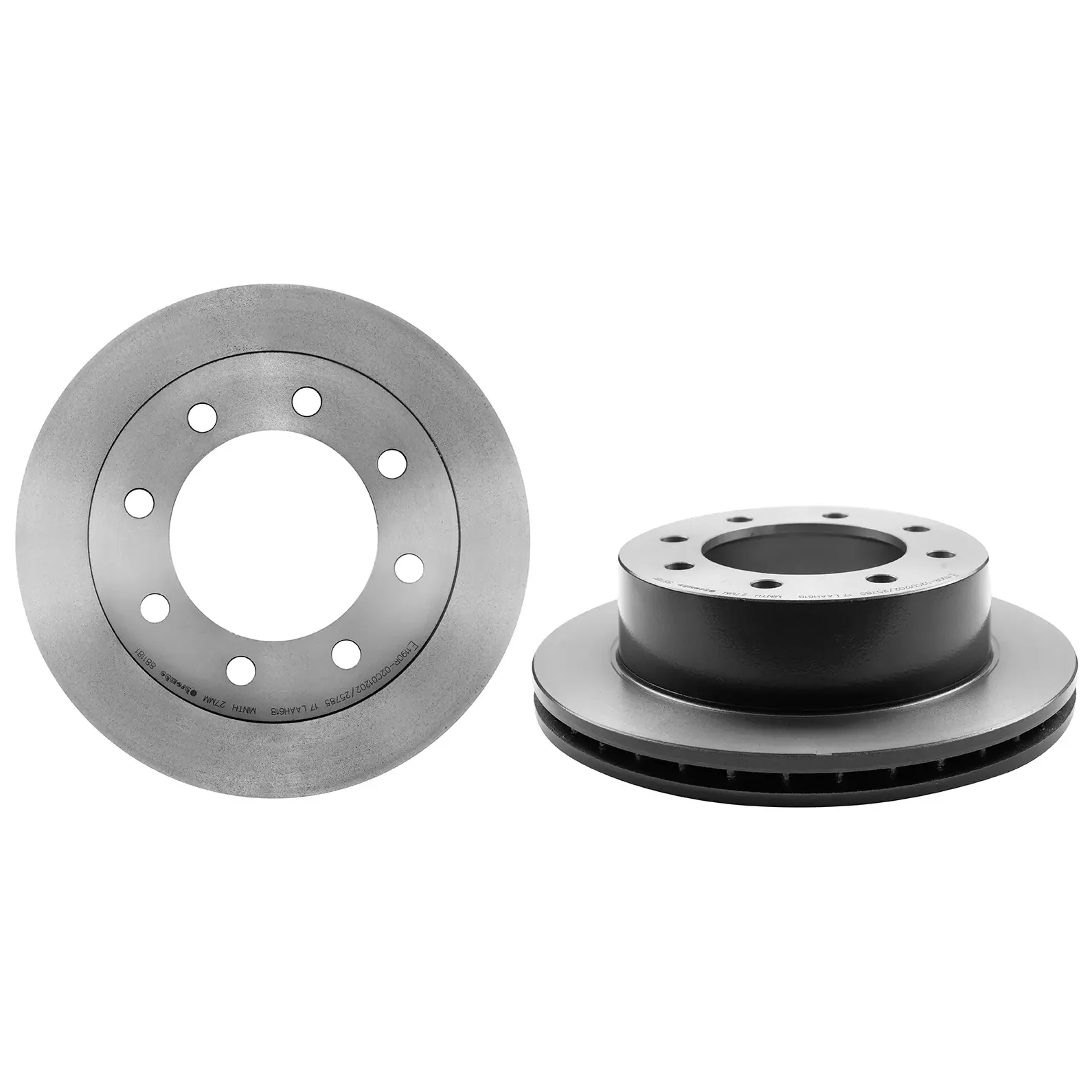 Brembo 02-06 Chevrolet Avalanche 2500/06-14 Express 2500 Rear Premium UV Coated OE Equivalent Rotor - Image 6
