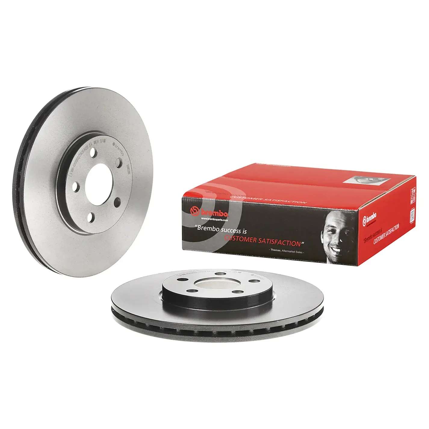 Brembo 06-10 Chrysler PT Cruiser Front Premium UV Coated OE Equivalent Rotor - Image 6