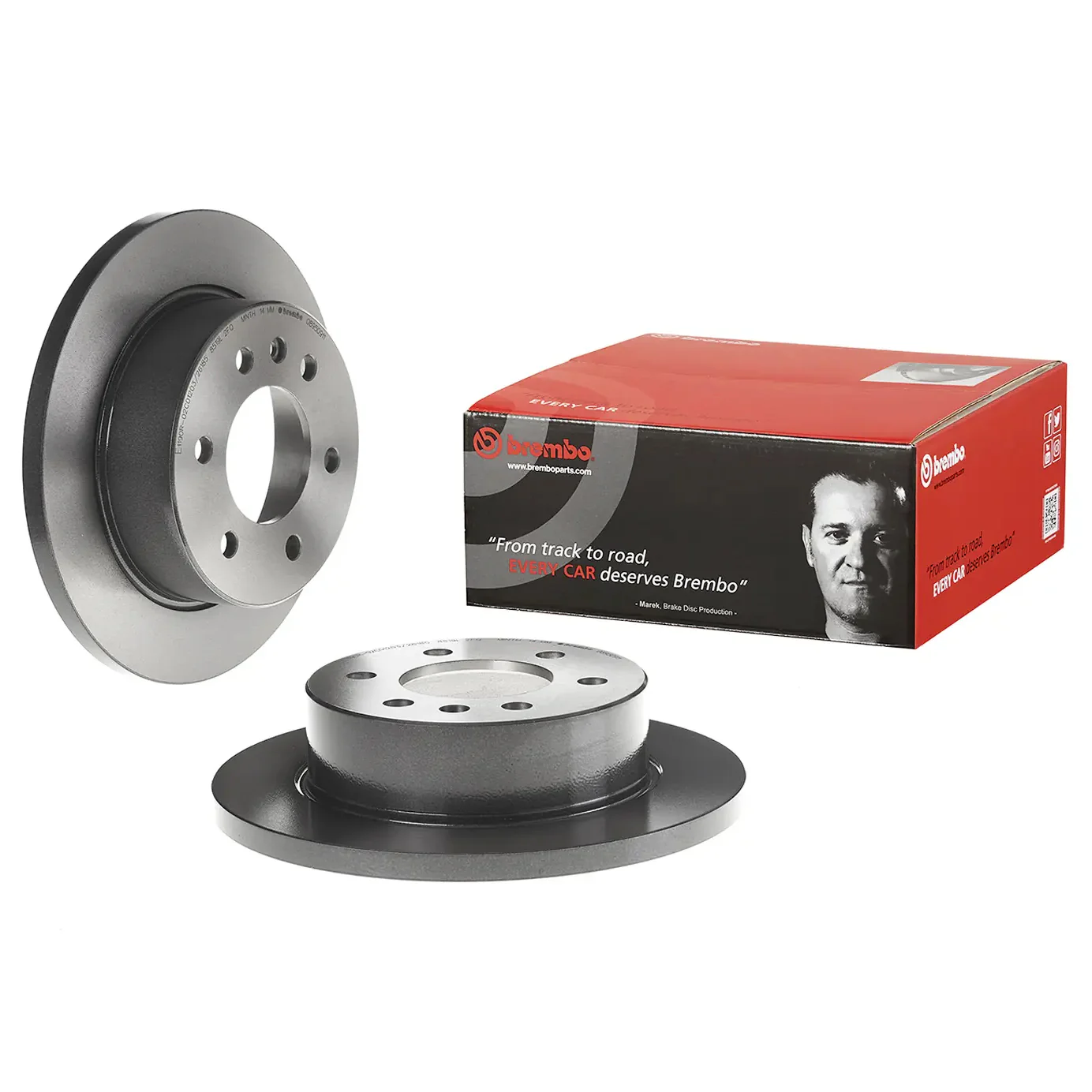 Brembo 10-17 Mercedes-Benz Sprinter 2500 Rear Premium UV Coated OE Equivalent Rotor - Image 8