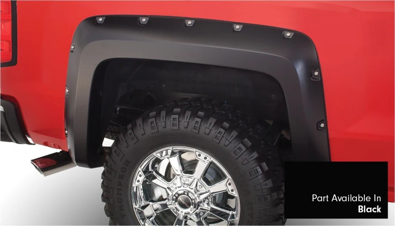 Bushwacker 16-18 Chevy Silverado 1500 Fleetside Pocket Style Flares 4pc 78.8/97.8in Bed - Black - Image 3